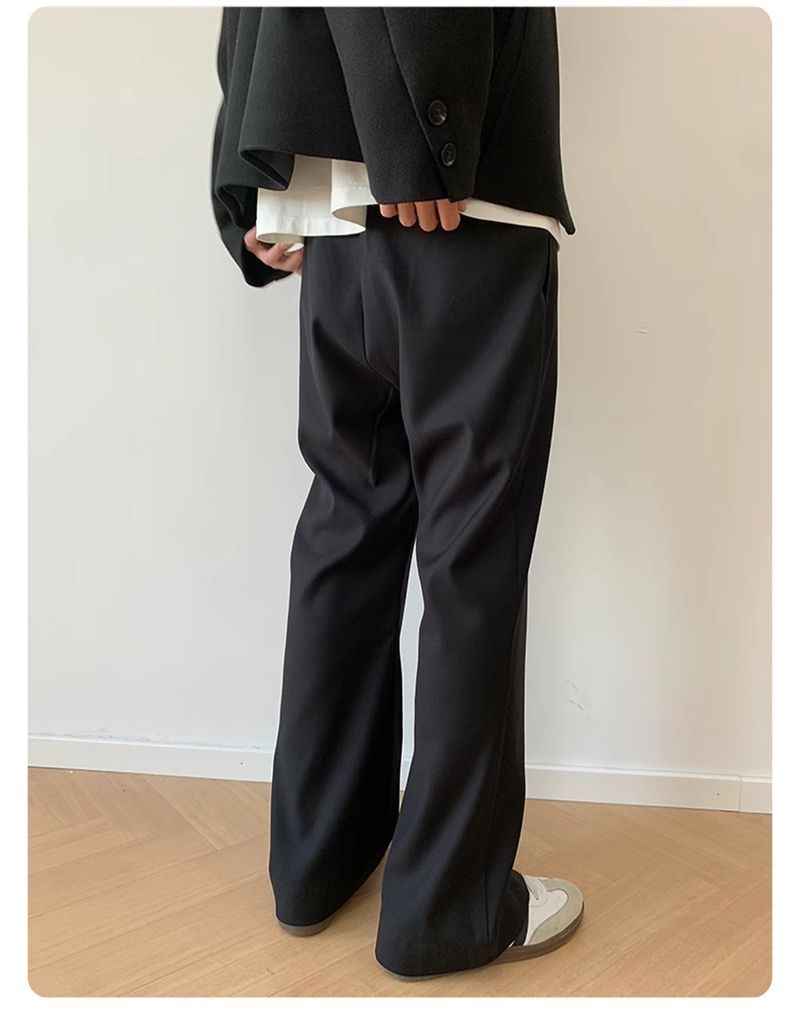 Deconstructed Tailored Trousers – Clean-Fit Micro Flare Pants With Seamless Stretch & Wrinkle Resistance_voghion.com