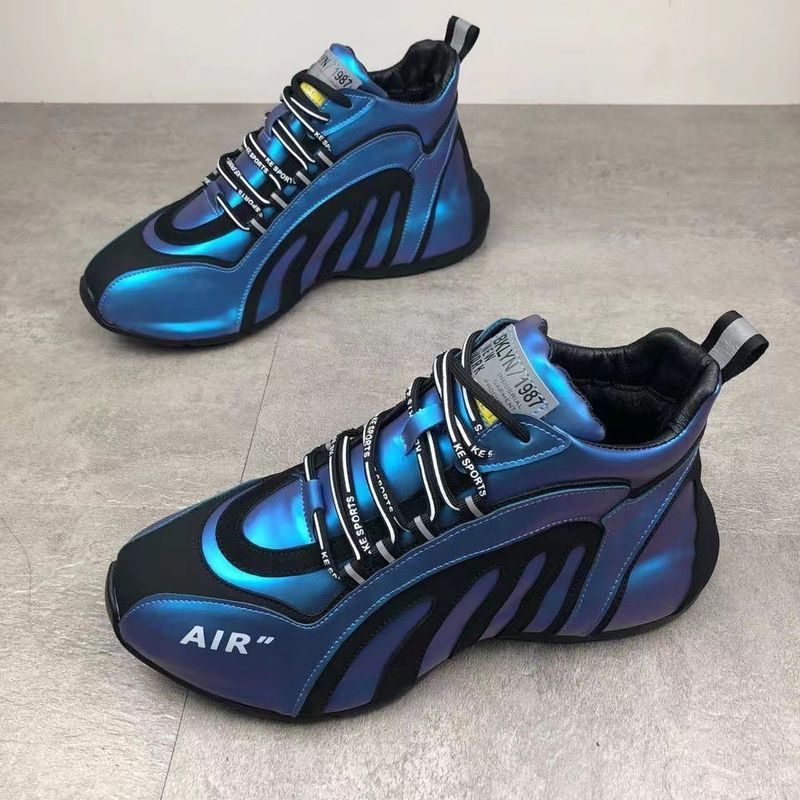 Spring And Autumn New Men's Sports Casual Fashion Versatile Breathable Running Height Increasing Dad Shoes_voghion.com