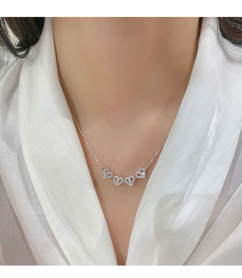 collana in argento sterling collana quadrifoglio moda femminile ins amore oro collana da donna vibrato transfrontaliera vendita calda_voghion.com