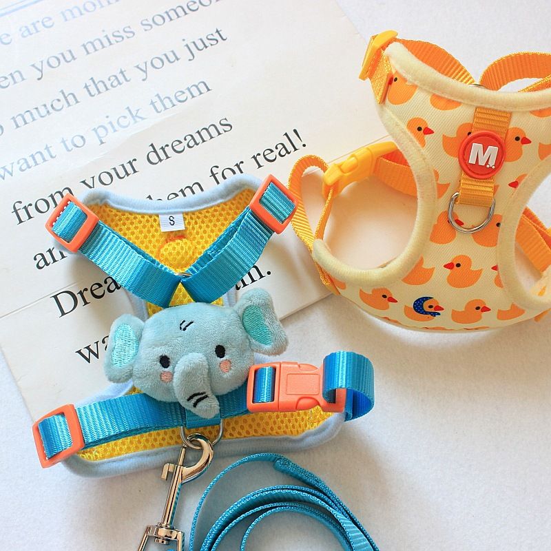 Pet Teddy Bichon Cat Walking Leash Traction Rope Dog Chain Small Puppy Outdoor Harness_voghion.com