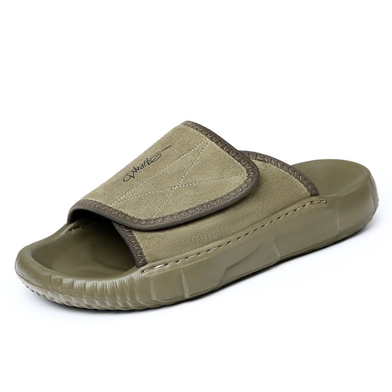 Strato superiore da uomo in pelle bovina antiscivolo e antiodore, fresco con suola spessa, tendenza moda di fascia alta per la casa_voghion.com