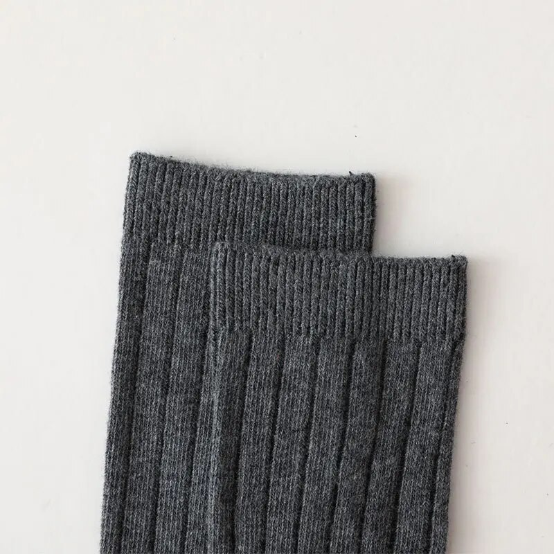 Spanska barn randiga pojkar och flickor bomullsstrumpor Andas Knähöga Baby Lång Skoluniformstrumpor 0-7 år_voghion.com