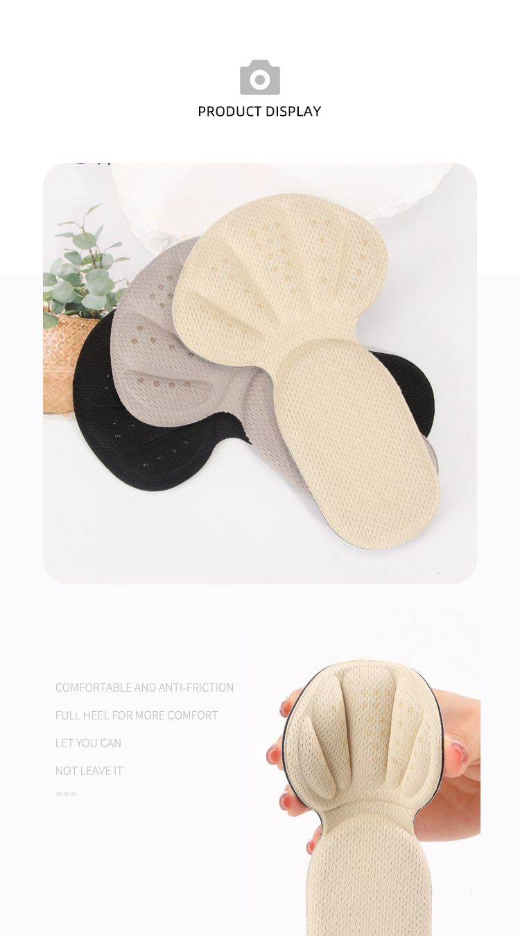 Solette comode per scarpe - Solette 2 in 1 per il tallone e inserti antiscivolo di mezza misura per scarpe da ginnastica, stivali, mocassini e altro per migliorare l'usura delle scarpe_voghion.com