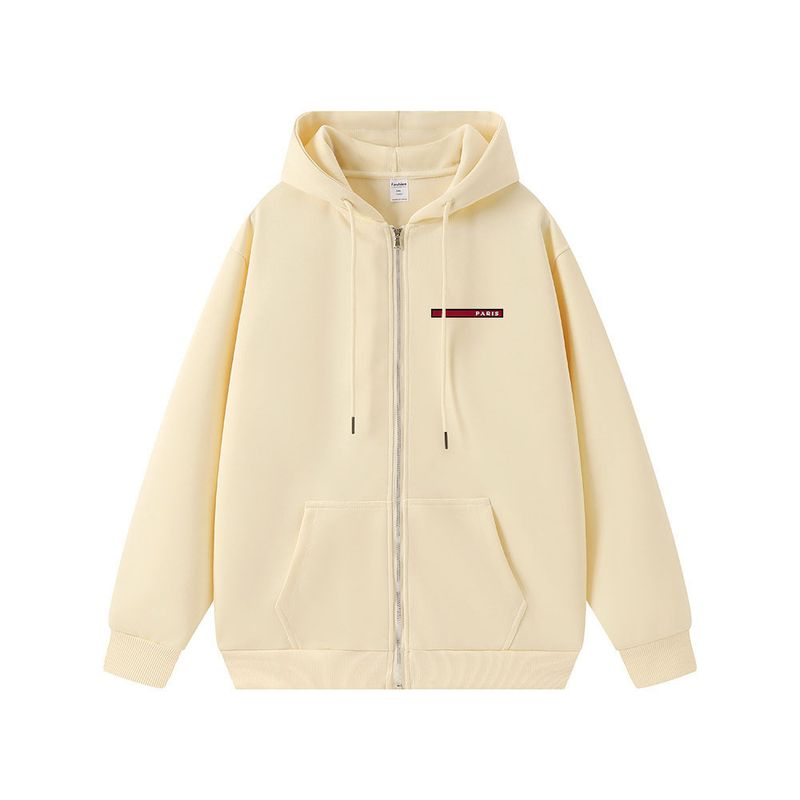 Ropa para hombre 25 Sudadera gruesa para hombre, estilo primavera y otoño, americana, doble capa, versátil, color sólido, chaqueta con capucha de marca de moda 03_voghion.com