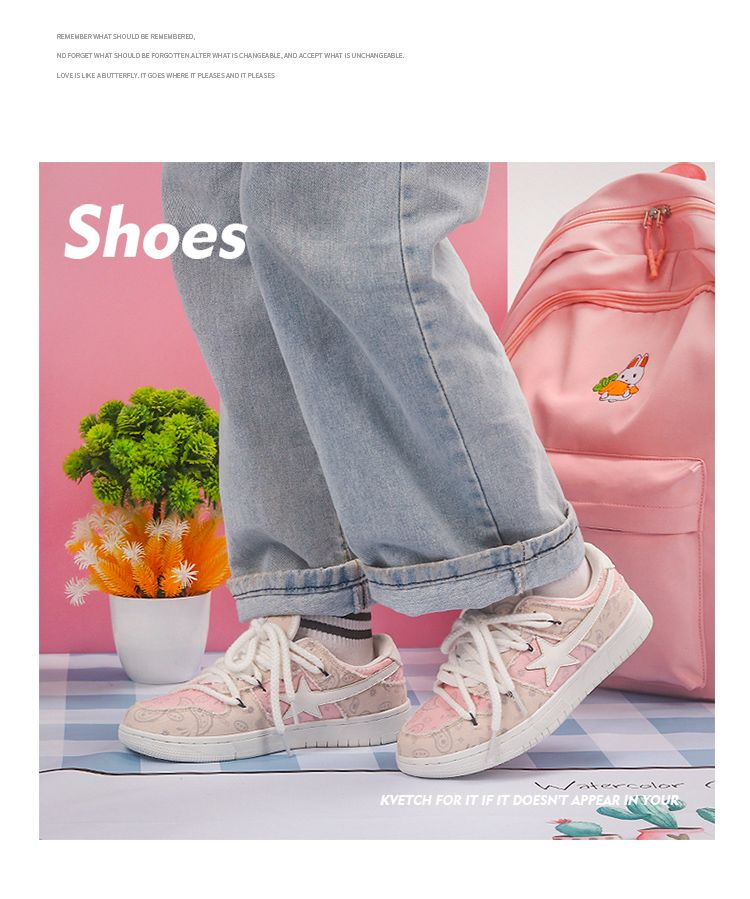 Nieuwe China-Chic Kleine Ster Liefhebbers Mannen en Vrouwen Skateboarden Sh Canvas Dubbele Sh Touwen Veelzijdige Koreaanse Student_voghion.com