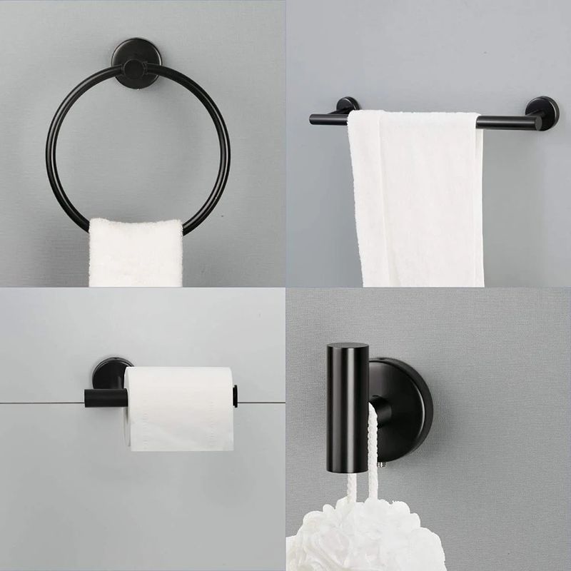 Set di montaggio in acciaio per 6 asciugamani da parete per bagno in acciaio inox_voghion.com