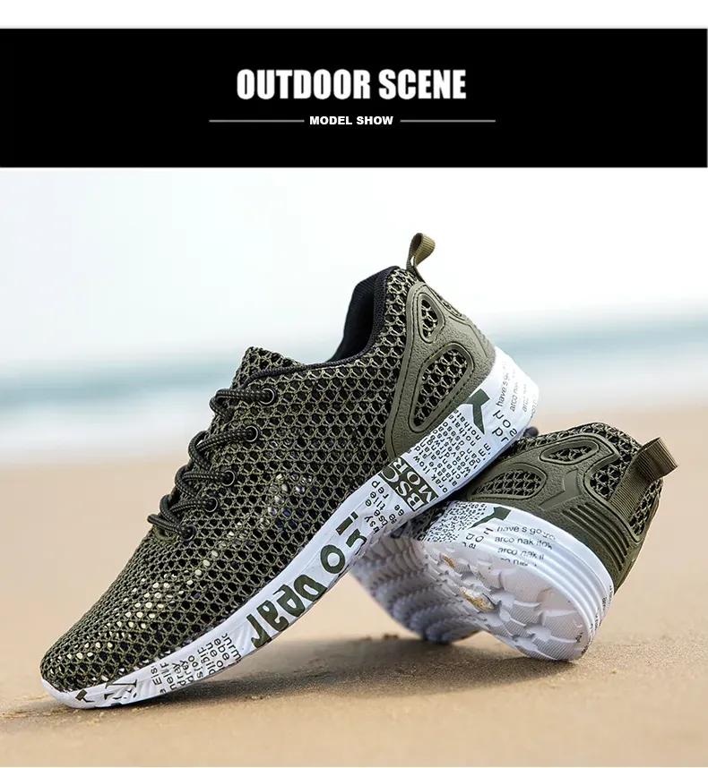 Aqua Breathable Trekking Beach Hot Quick Drying Outdoor Fishing Wading Shoes Water Sneakers Men Lace Up_voghion.com
