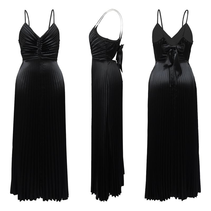Damenbekleidung Heißer Verkauf Partyrock Seide Plisseekleid Neu_voghion.com