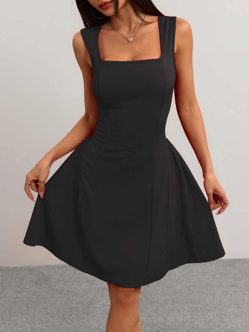 Roupas femininas verão 2025 novo vestido slim fit com costas nuas sem mangas colete e saia camisola_voghion.com