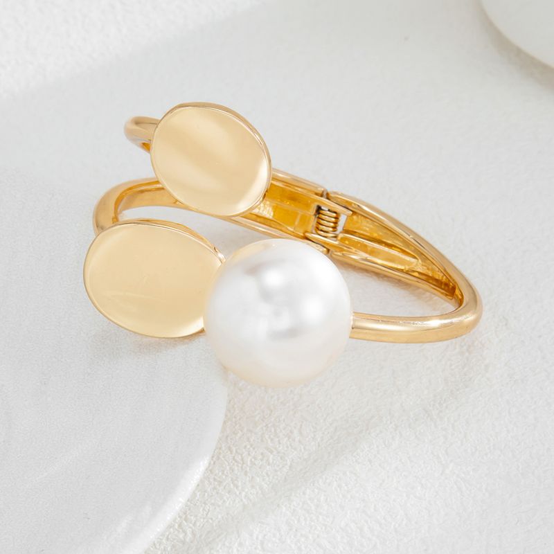 Bracciale da donna di lusso, leggero e alla moda, con perle, geometrico irregolare, di alta qualità_voghion.com