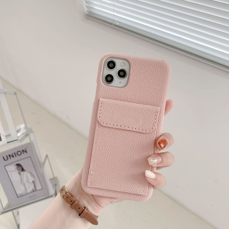 Mobile phone case card holder mobile phone case suitable for iPhone 15 protective cover Apple 14/12 multi-function protective case foreign trade_voghion.com