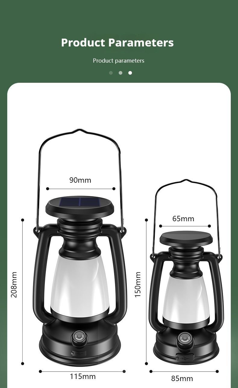 Camping solar ultra long endurance tent emergency camping lamp rechargeable lighting new model_voghion.com