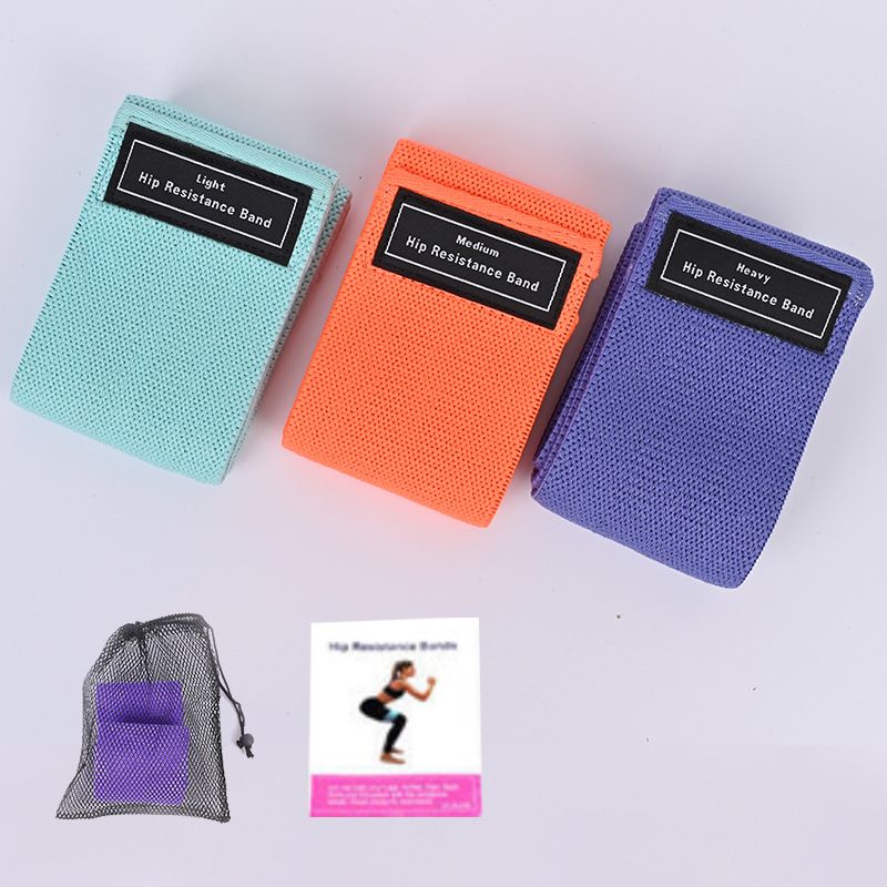 Non-Slip Fitness Yoga Stretch Aid Loop Squat Glute Resistance Band_voghion.com
