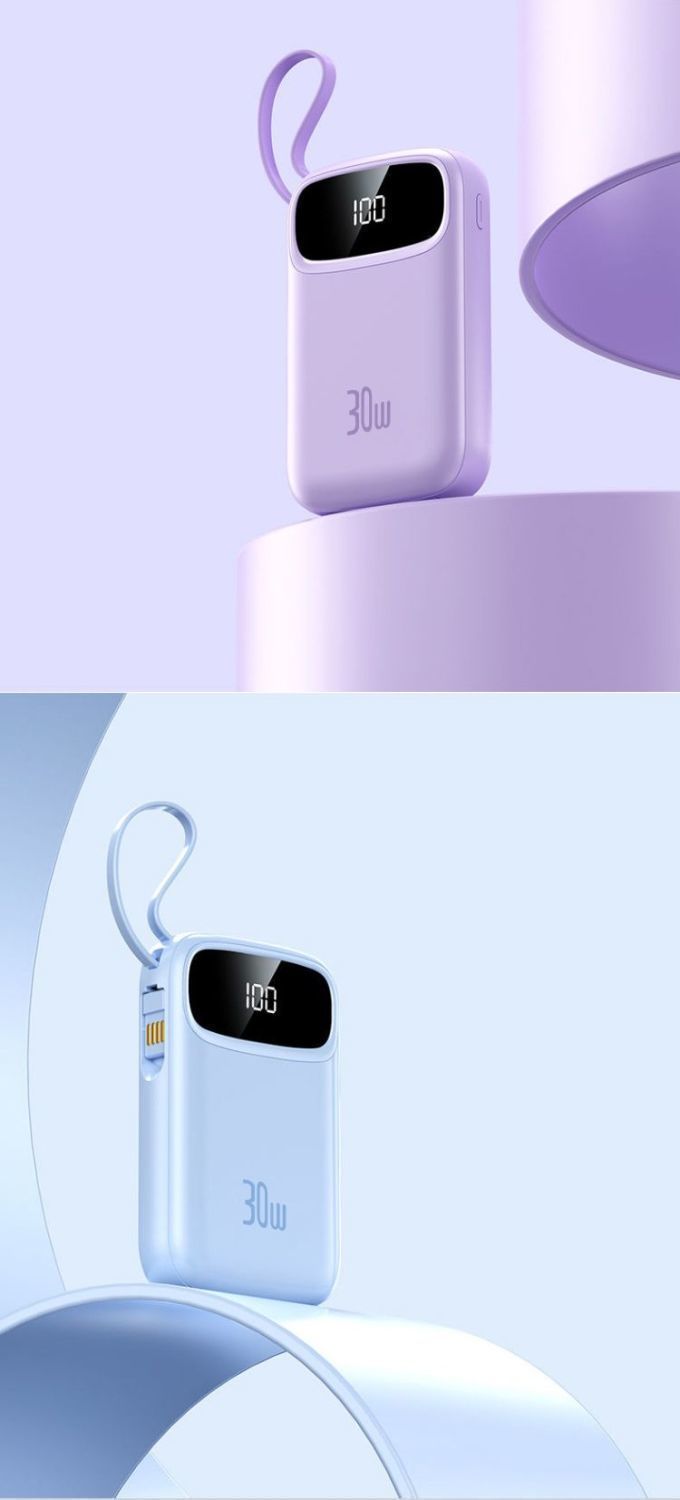 Universal IPhone 15 Dedicated Self-Corded Fast Charging Power Bank 20000mAh Large Capacity Compact_voghion.com