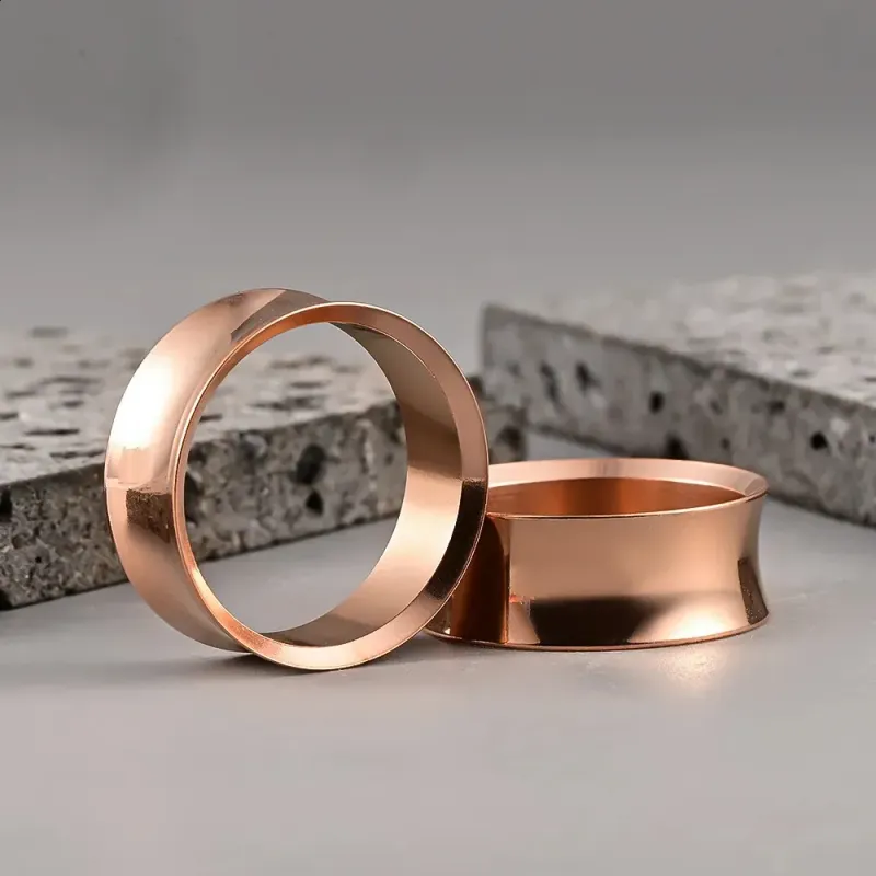 Doearko 2 pezzi dilatatori auricolari in acciaio inossidabile 316, dilatatori rotondi, piercing per donne, gioielli per il corpo, dilatatori 241217_voghion.com