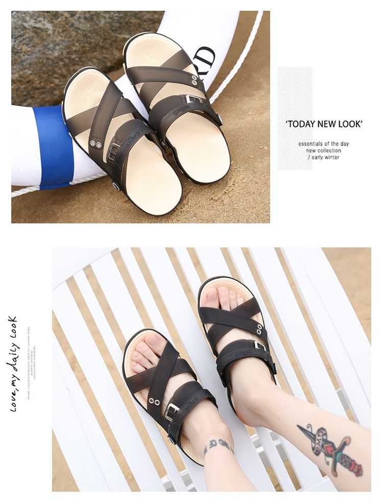 Chaussures pour hommes, légères, respirantes, antidérapantes, idéales pour l'extérieur, les voyages en bord de mer, la plage, l'été, grandes tailles, pour couples, pantoufles bidirectionnelles_voghion.com