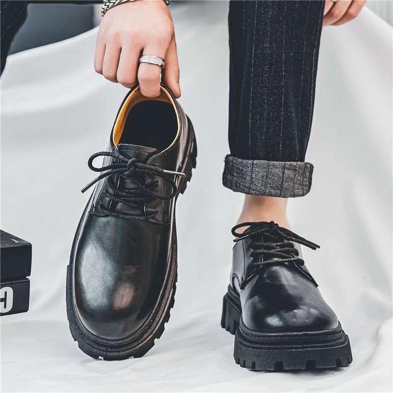 Euro Step Men's Formal Casual Height Increasing British Brogue Floral Leather For Groomsmen And Bridegrooms Wedding Shoes_voghion.com