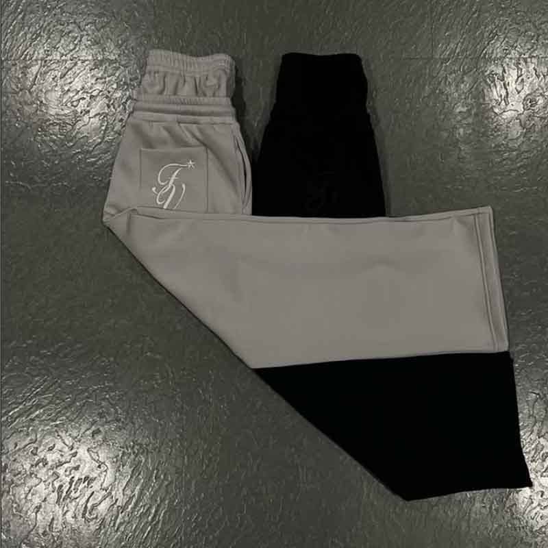 Men's Clothing Fashion Men's And Women's Same Style Trendy Brand Trousers Two Piece Trousers Loose Drawstring Trousers Embroidery_voghion.com