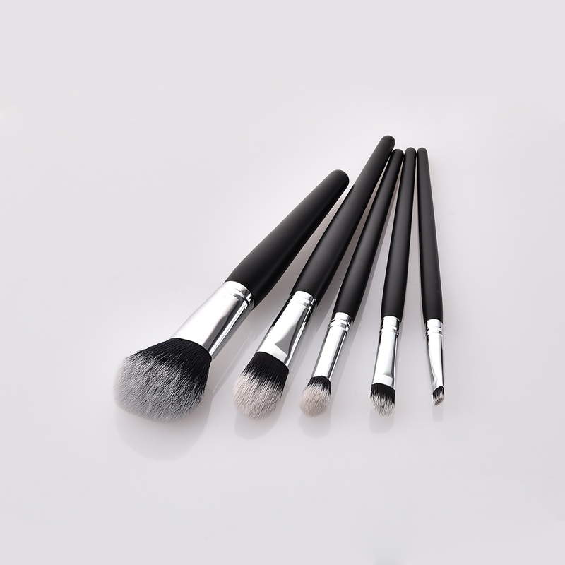 5/7/11/12 Stück Make-up-Pinsel, Make-up-Werkzeuge, Augenset, Lidschattenpinsel, schwarzes und silbernes GUIHUI_voghion.com