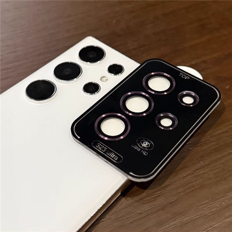Kameralencse-védelem Samsung Galaxy S25 Ultra S24 Plus S23 FE S22 színátmenetes színes edzett üvegvédő kiegészítőkhöz_voghion.com