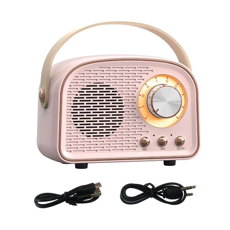Mini Retro Bluetooth Portable Speaker With Radio , Outdoor Wireless Stereo, MP3 Player for iPhone Android Support TF_voghion.com