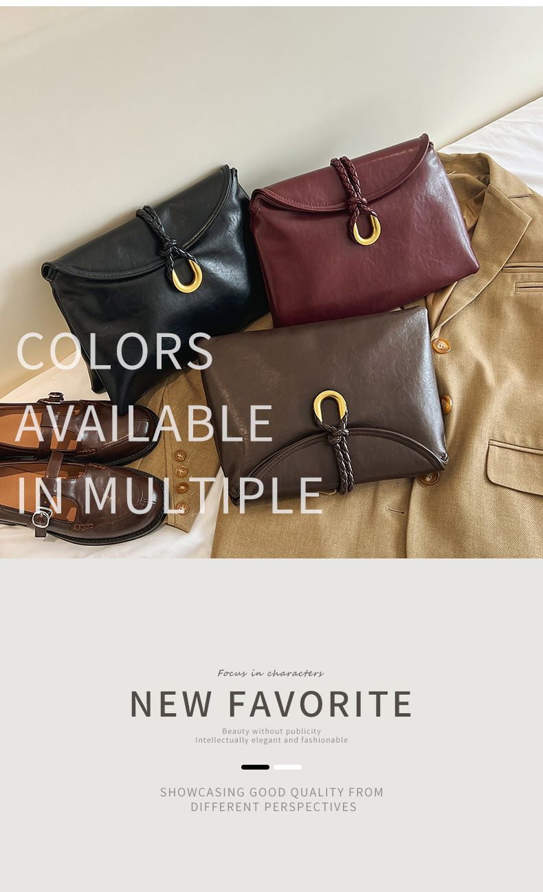 Borsa a tracolla da donna in pelle conciata al vegetale, borsa da pendolare da donna in morbida pelle di grande capacità, borsa a tracolla semplice ed elegante._voghion.com