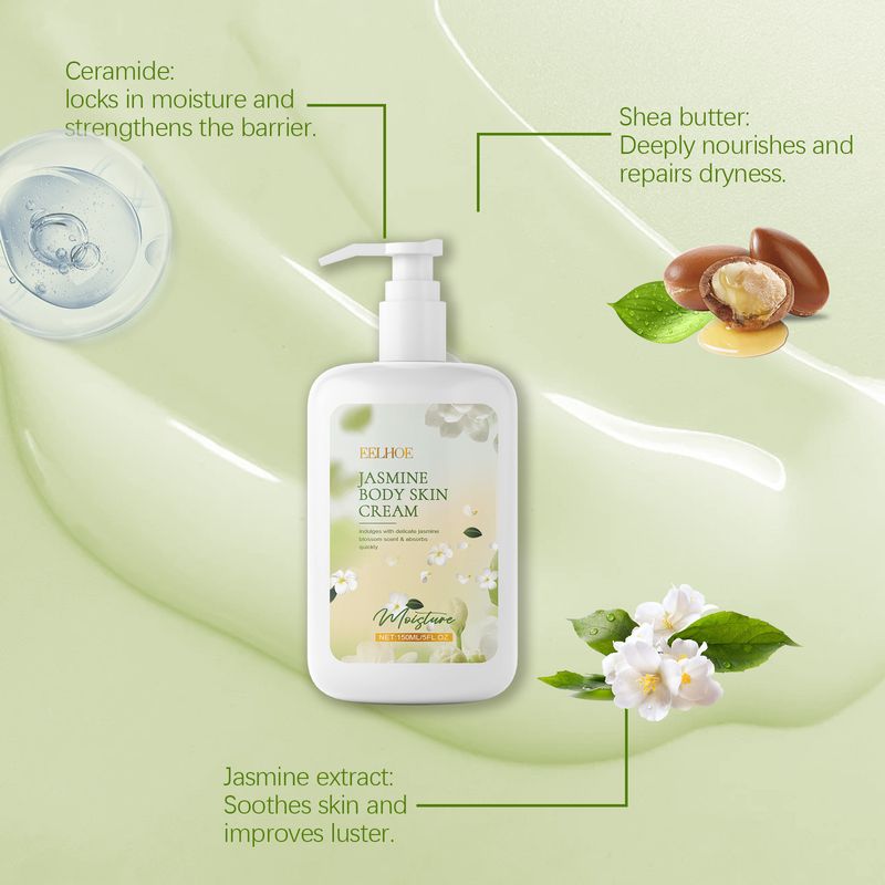 Loțiune de corp hidratantă și rejuvenantă cu iasomie, piele hidratantă și hidratantă, loțiune de corp hidratantă delicată și fină_voghion.com