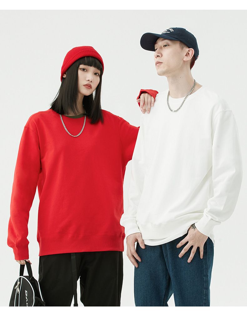 Felpa personalizzata Forge Pure da uomo, con base in spugna di cotone 300G e stampa, scollo rotondo, marchio trendy, personalizzazione_voghion.com