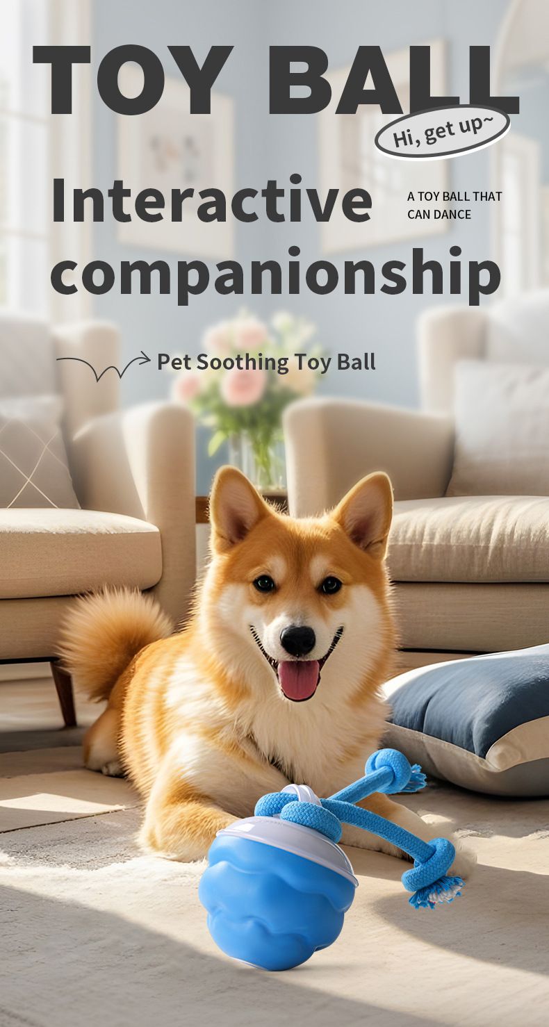 Vendita calda Smart Electric Ball con suono di abbaio incorporato, giocattolo per cani di piccola, media e grande taglia_voghion.com