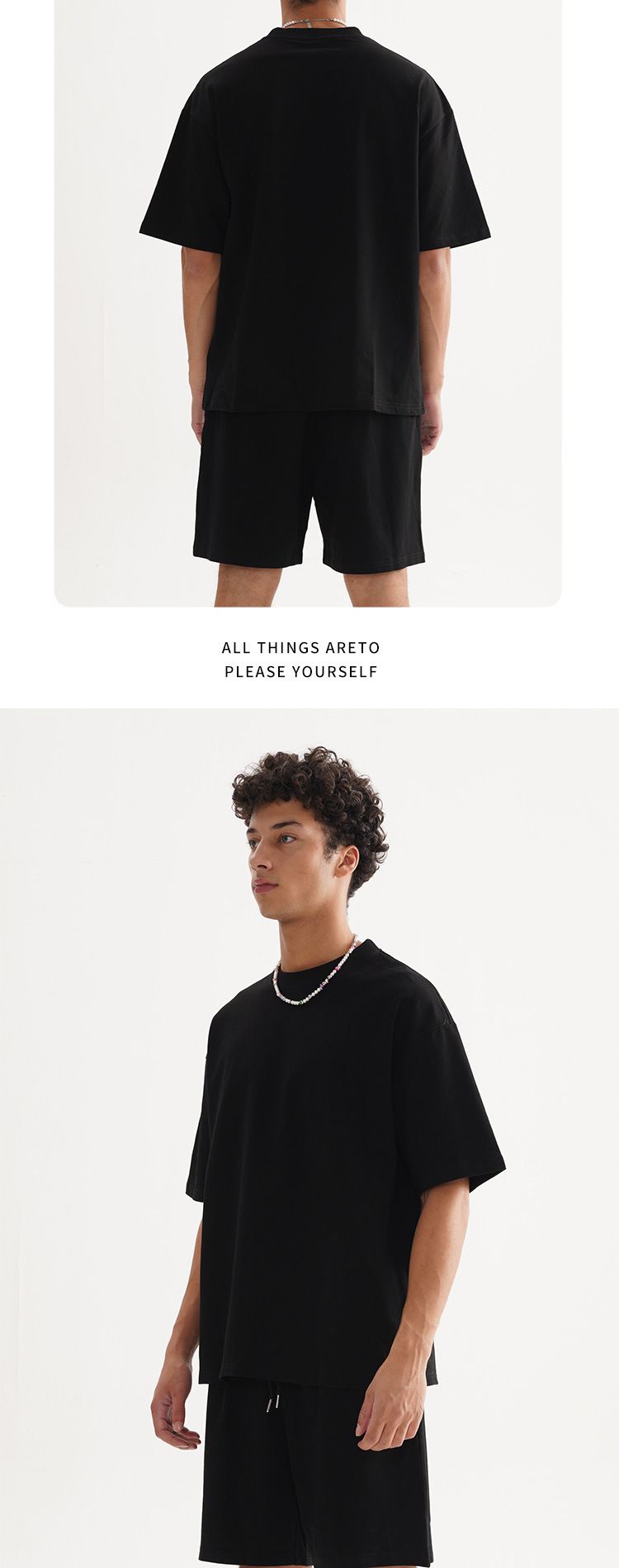 Herrenbekleidung Reine Baumwolle Lässiger Zweiteiler Hochwertiger Trendy Anzug_voghion.com