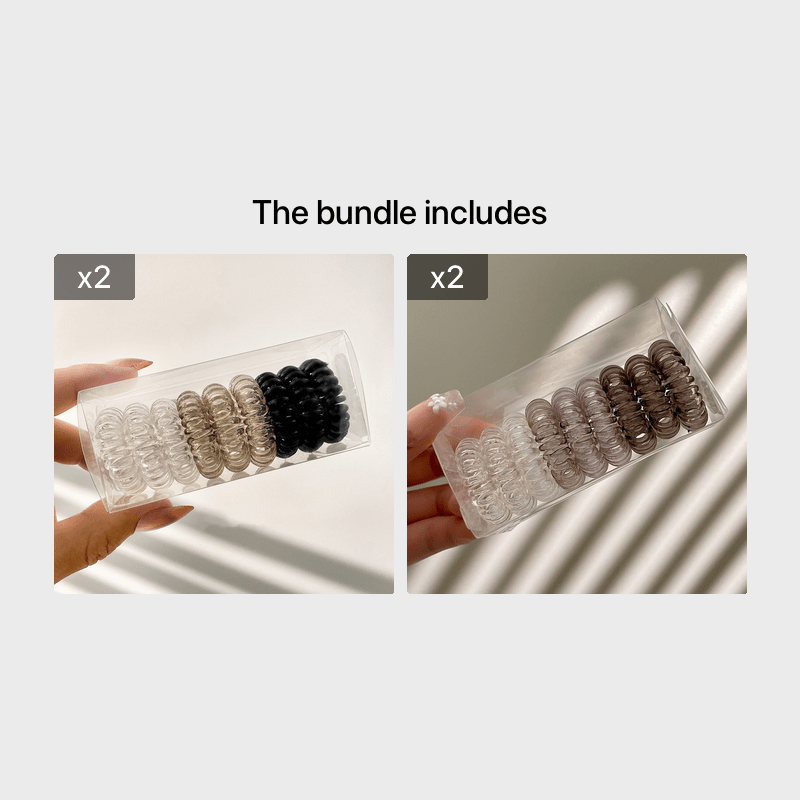 Elastici per capelli a spirale da 9 pezzi senza piega, elastici per capelli a spirale, elastici per capelli con cavo telefonico, elastici per coda di cavallo da donna_voghion.com