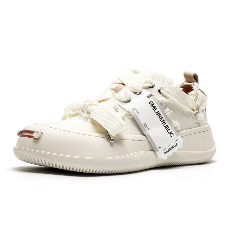Couple Models Black And White Cat Design Thick Bottom Heightening Sneakers_voghion.com