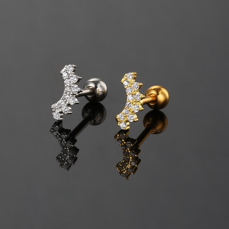 Orecchini unisex a vite in opale, molto venduti, per le donne, con micro zirconi intarsiati, orecchini personalizzati popolari_voghion.com