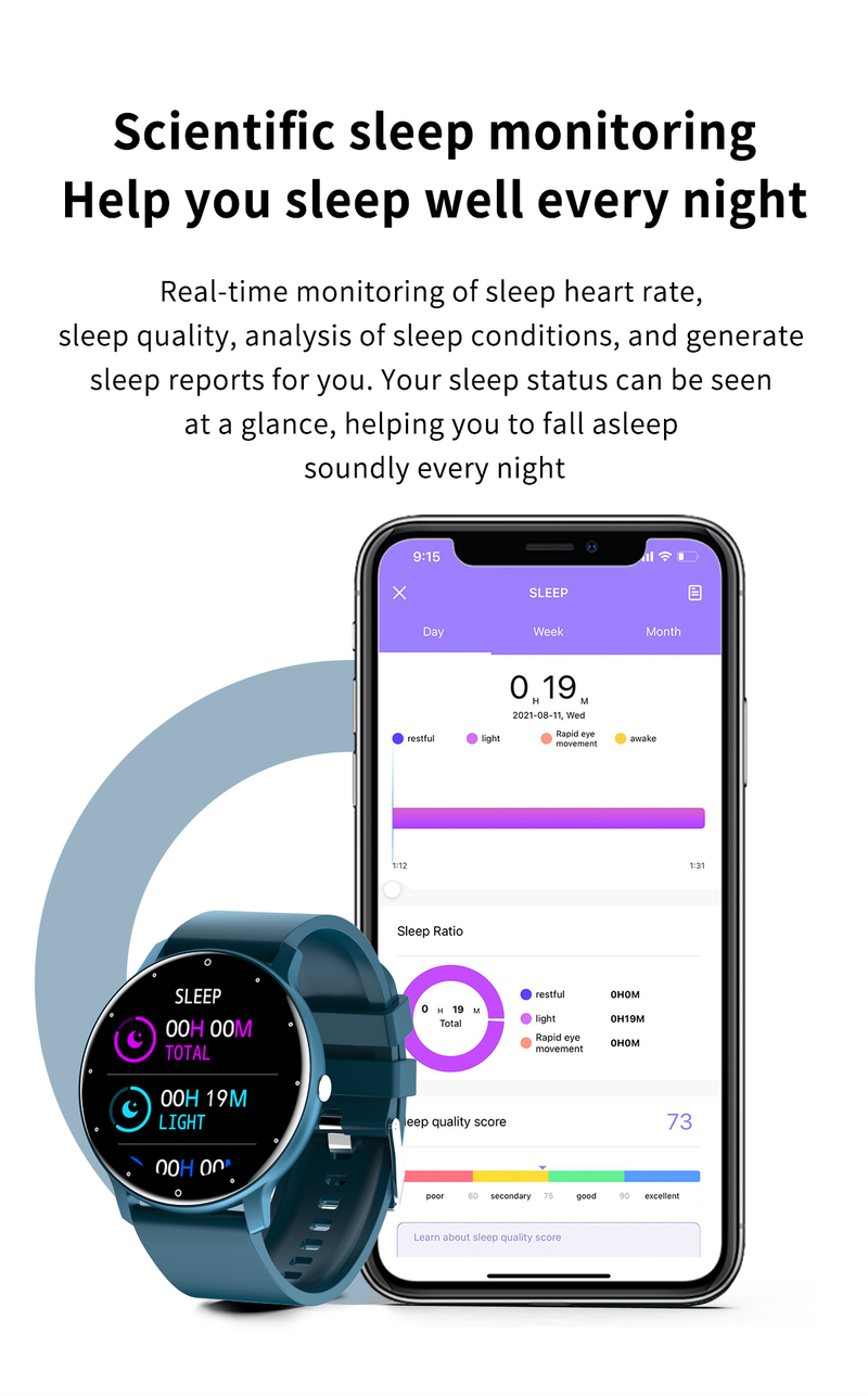 Yeni akıllı saat kadın erkek bayan hediye spor spor Smartwatch nabız monitörü su geçirmez saatler IOS Android için_voghion.com