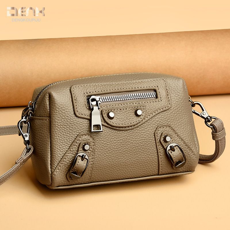 DENK Echtes Leder frauen 2024 Neue Mode Einzelnen Schulter High-end Kamera Crossbody Erste Schicht Rindsleder Kleine Tasche_voghion.com