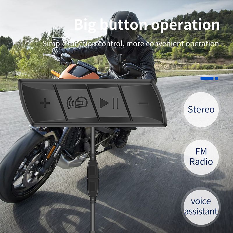 Motocicletă casca Bluetooth căști FM radio Moto impermeabil wireless handsfree căști muzică difuzor Auto răspuns_voghion.com
