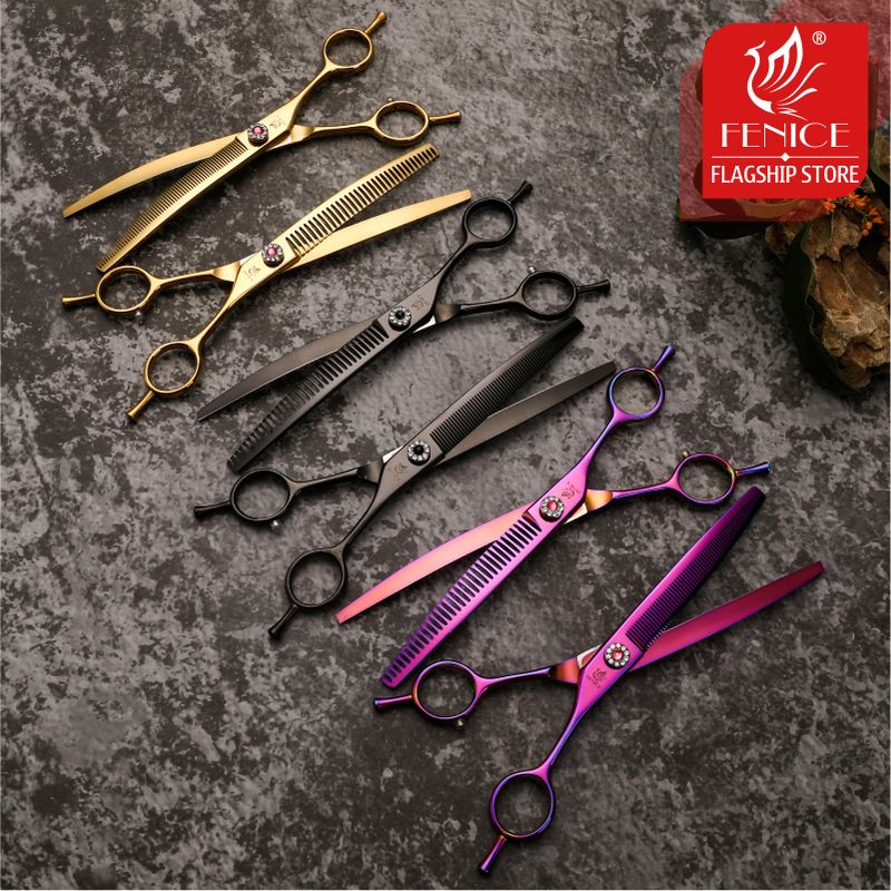 Fenice Professional Dog Scissors 7.25 Inches By PawParty Store_voghion.com