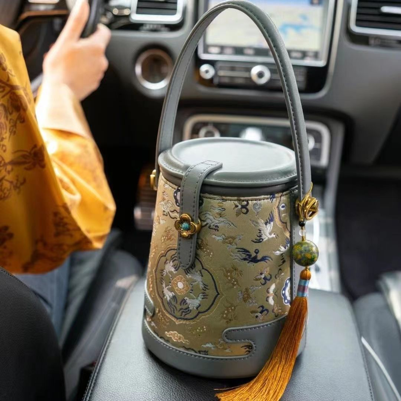 Nuova borsa a secchiello da donna nel 2024, nuovo design di nicchia di fascia alta, borsa a tracolla singola in stile cinese_voghion.com