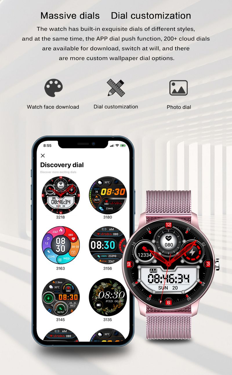 Z2PLUS Smart Watch – Bluetooth-Anrufe, Herzfrequenz- und SpO2-Monitor, über 100 Sportmodi, IP68 wasserdicht_voghion.com