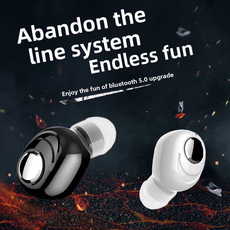 Écouteurs intra-auriculaires sans fil Bluetooth 5.0 X8 Mini X9, modèle d'essai, basses puissantes, format mono, best-seller. Idéal comme cadeau d'affaires. Sans latence._voghion.com