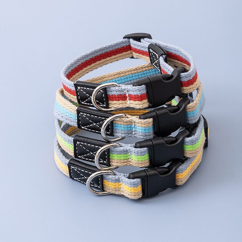 Pet Canvas Set Walking Chain Leash Dog Training Rope_voghion.com