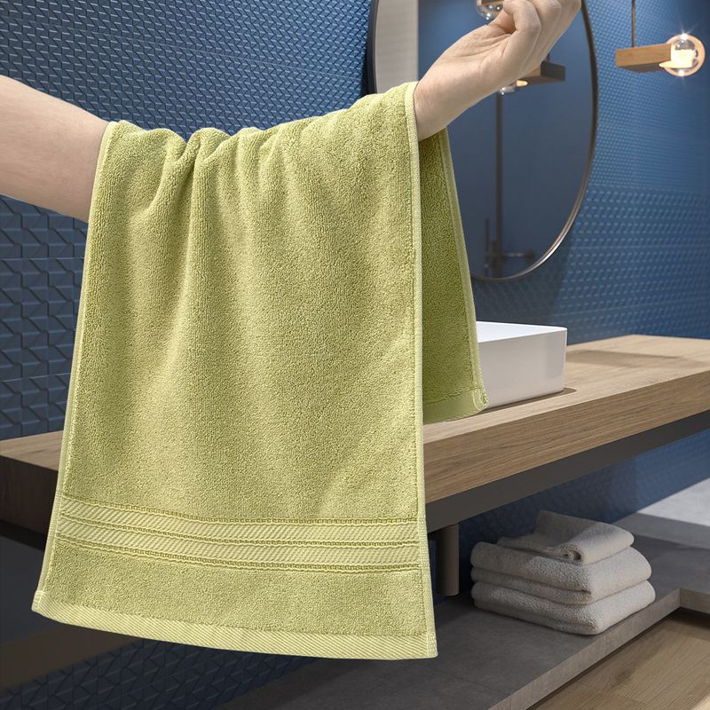 Solid Color Cotton Towel Six Packs Household Cotton Adult Face Wash Towel Thickened Absorbent_voghion.com