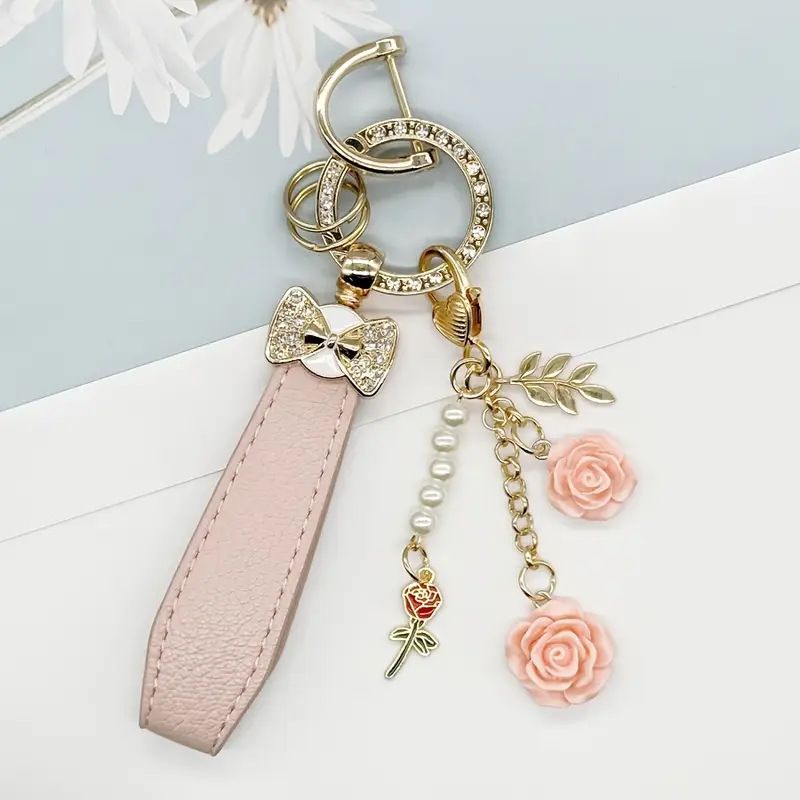 Schmetterling Knoten Hand Seil Keychain Exquisite Ins Auto Kette Mädchen Casual Schultasche Ornamente Persönlichkeit Internet_voghion.com
