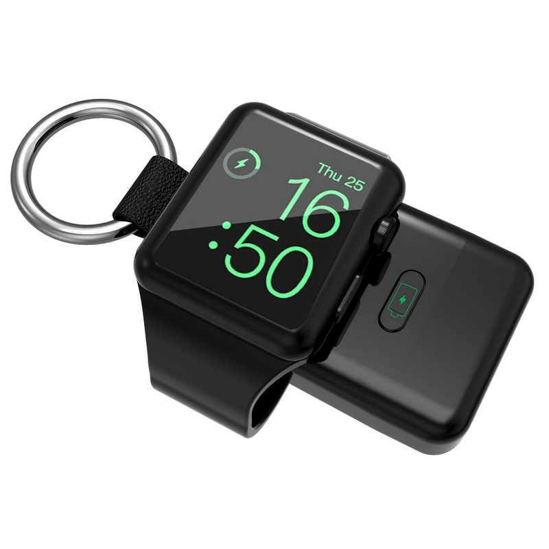 Hordozható vezeték nélküli töltő Apple Watchhoz, bővített verzió varázslótöltőhöz 1400 mAh Smart Keychain Power Bank,_voghion.com