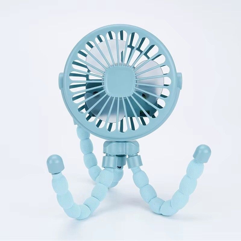 Clip On Fan 3 Speed USB Rechargeable Mini Cooling Desk Baby Stroller Portable_voghion.com