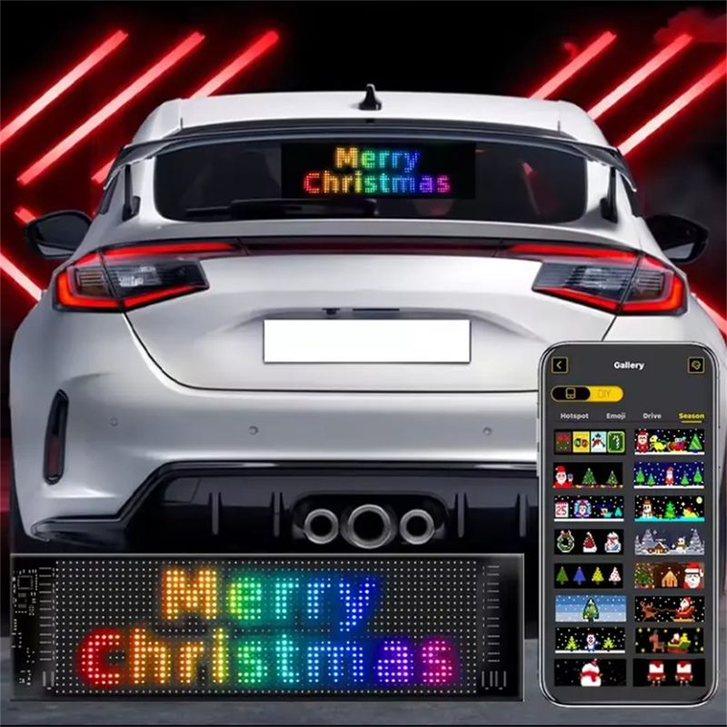 Flexible Matrix Pixel Panel Display Böse Augen LED-Bildschirm Für Die Auto Windschutzscheibe_voghion.com