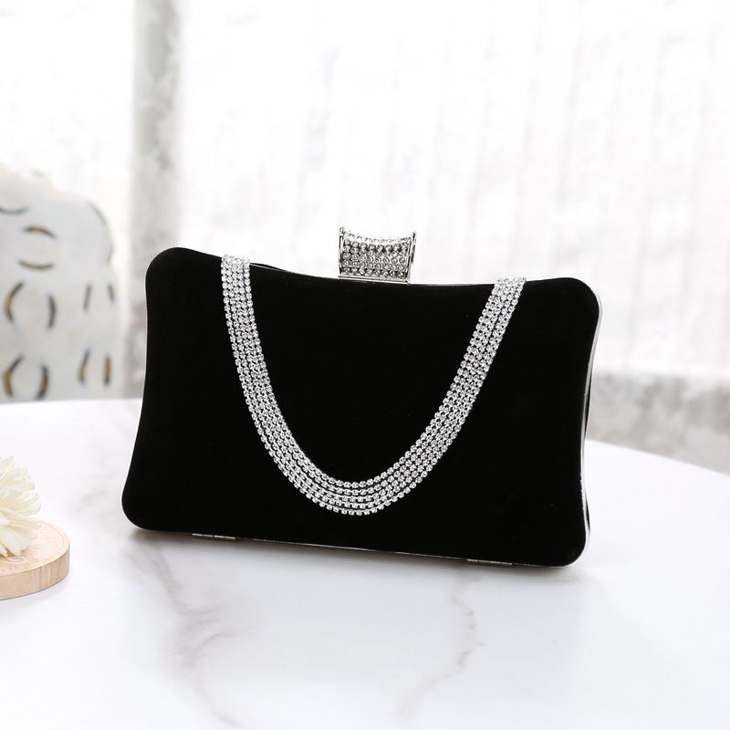 Borsa da sera per donna, pochette in velluto, borsa alla moda, borsa da festa, borsa a tracolla con una sola spalla_voghion.com