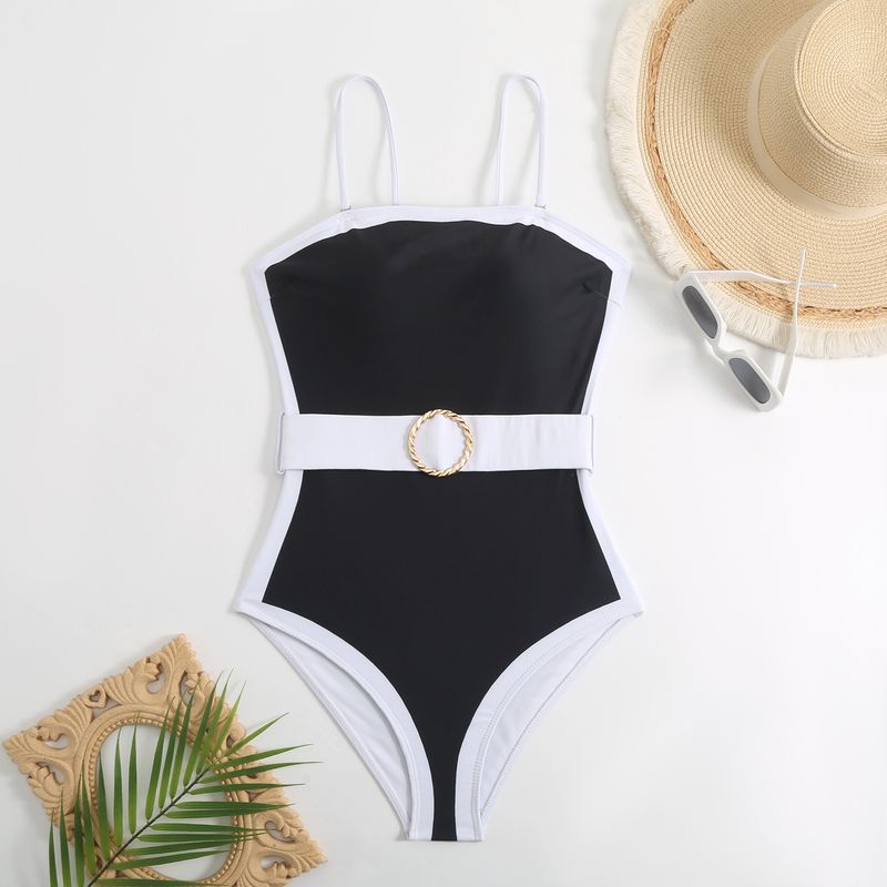 Maillot de bain une pièce élégant pour femme, cache-maillot fluide, taille haute, sexy, design modeste, contrôle du ventre, tissu à séchage rapide - Perfect Beach Pool_voghion.com