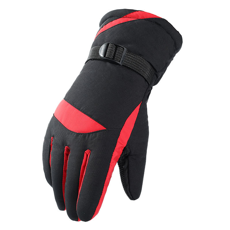 Gants en coton chaud hiver écran tactile pour hommes plus velours épaissi résistant au froid imperméable coupe-vent gants de ski en plein air_voghion.com