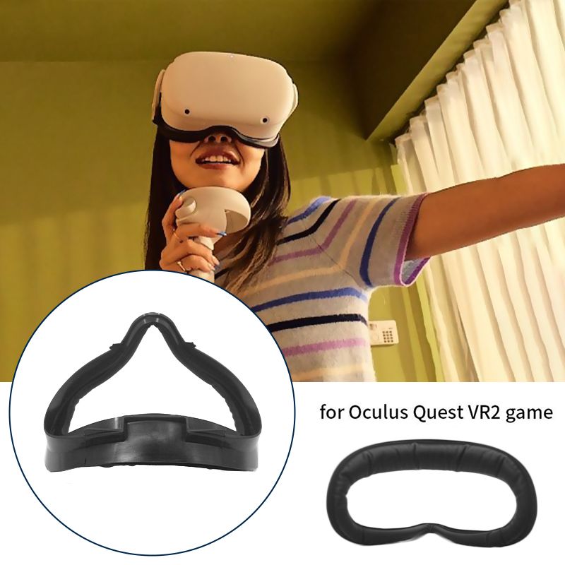 Oculus Quest 2 Aksesuarları İçin PU Yastık Yüz Arayüzü Yüz Kapağı Kılıf Braket Seti Göz Pedi_voghion.com